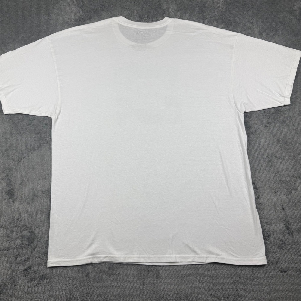 Hurley Mens XXL Graphic T-Shirt White Blue Wave Logo Short Sleeve Cotton Tee - Picture 7 of 7